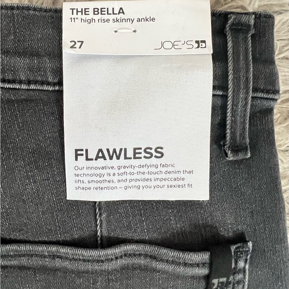 Joe’s Jeans The Bella 11” high rise Skinny ankle split front Gray‎ Size 27 - Picture 12 of 16